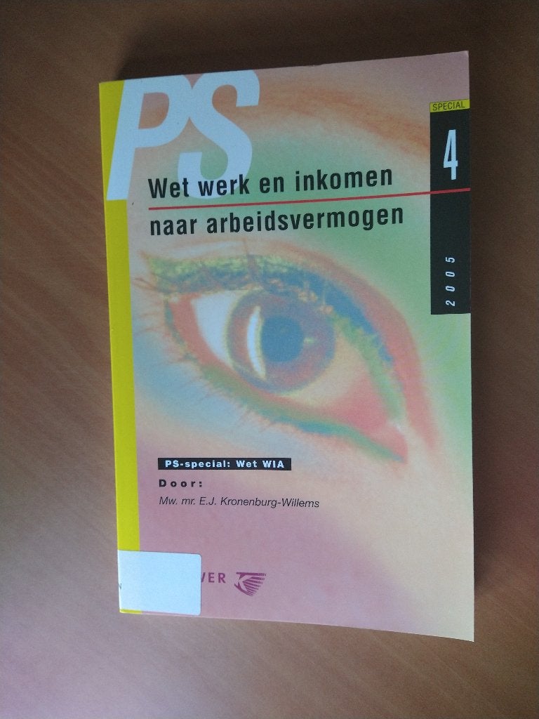 Wet werk en inkomen naar arbeidsvermogen Kronenburg-Willems, Ophalen of Verzenden, Zo goed als nieuw, Sociale wetenschap