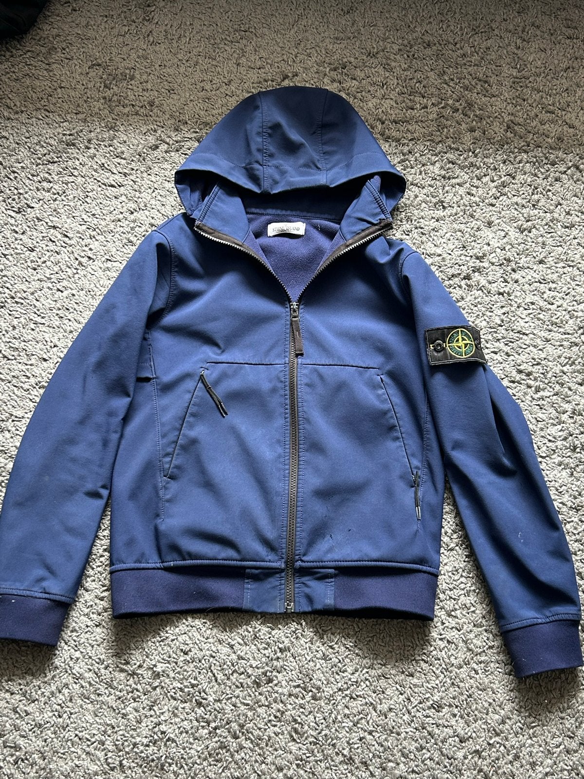 Stone Island jas maat 156 (12 jaar), Ophalen of Verzenden, Gebruikt, Jongen, Jas