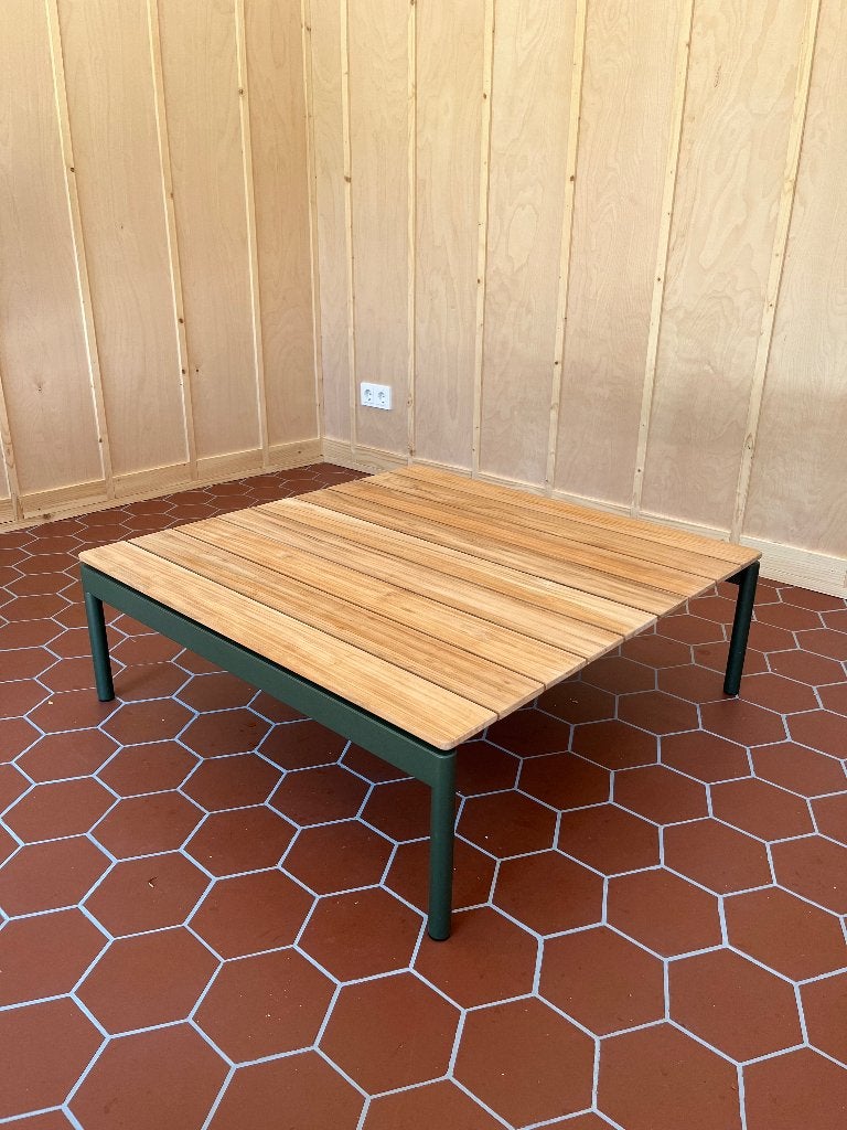 &tradition outdoor salontafel 90x90 cm, Ophalen, Zo goed als nieuw, Rechthoekig, Teakhout