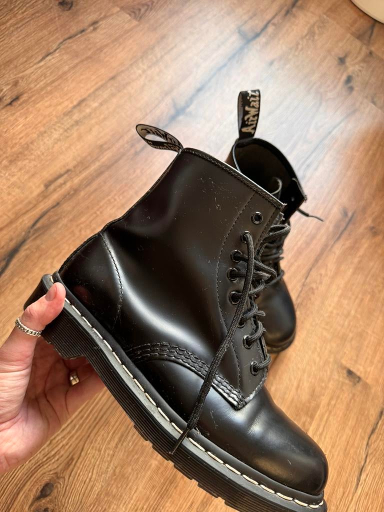 Dr Martens 1460 1461 mono boots, Ophalen of Verzenden, Zo goed als nieuw, Zwart