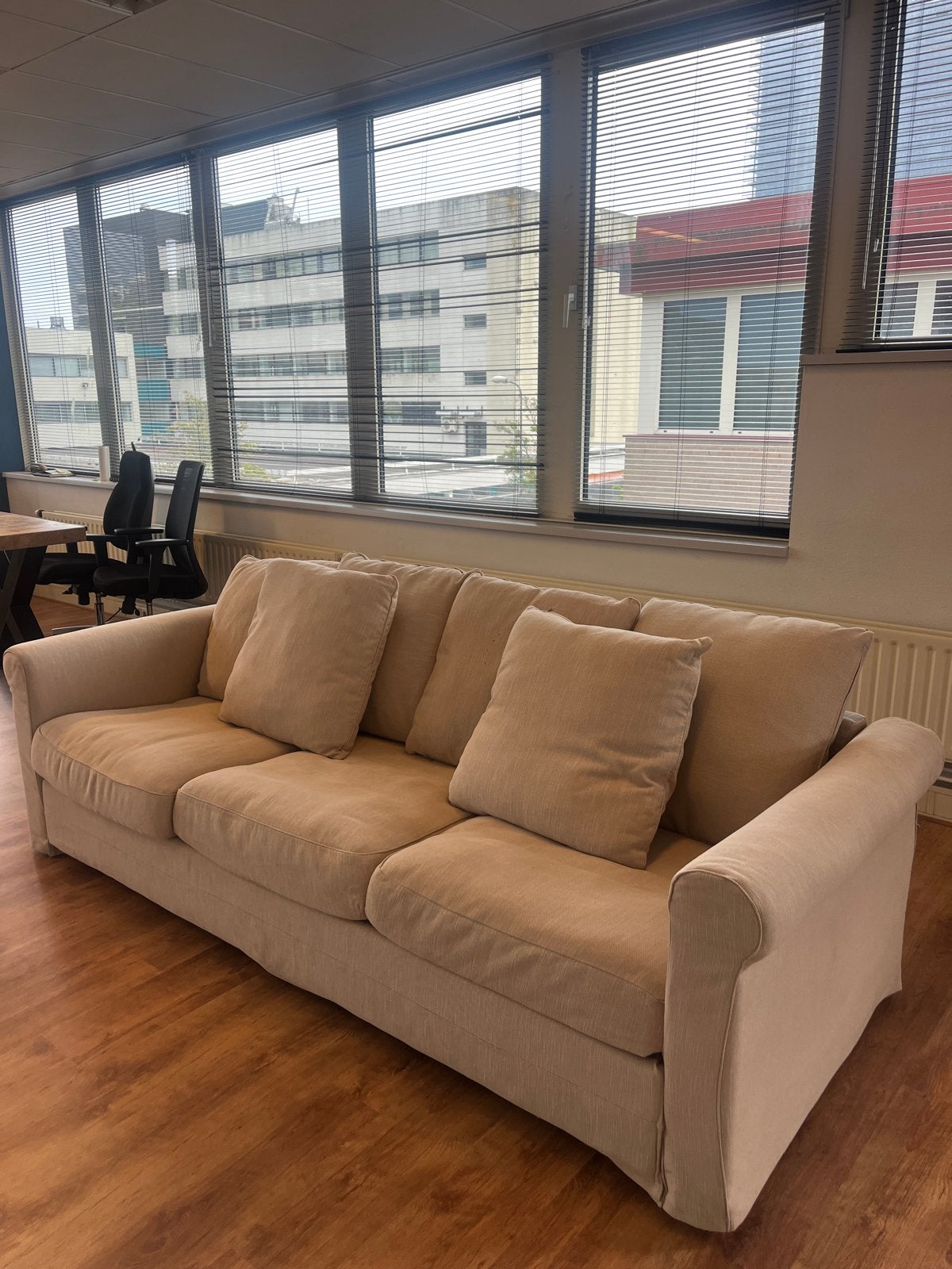 3-zitsbank beige | nette staat | wasbare hoezen | Gronlid, Ophalen, Driepersoons, 75 tot 100 cm, Zo goed als nieuw