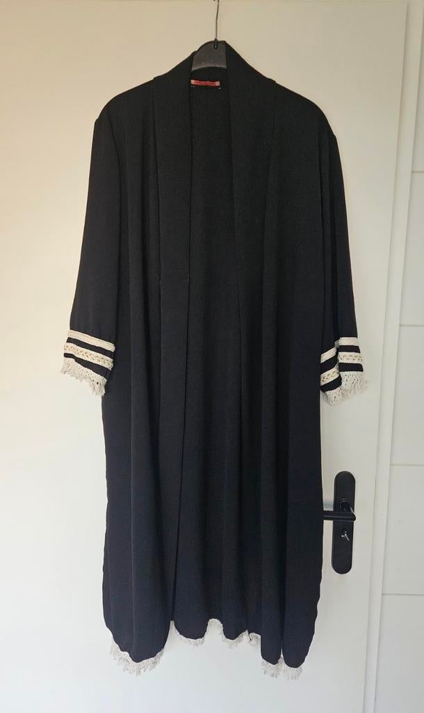 NIEUW zwart lang ibiza vest maat XXL/44, Made in Italy, Zwart, Maat 42/44 (L), Nieuw