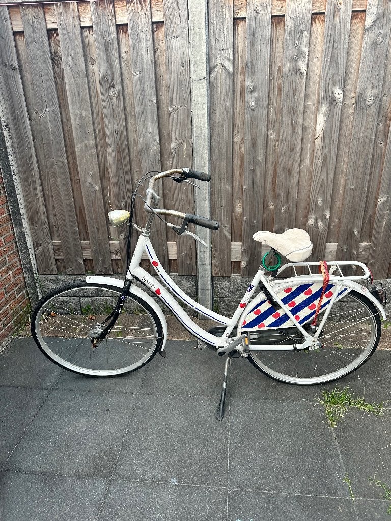 Oude damesfiets, Ophalen, Gebruikt, Sparta