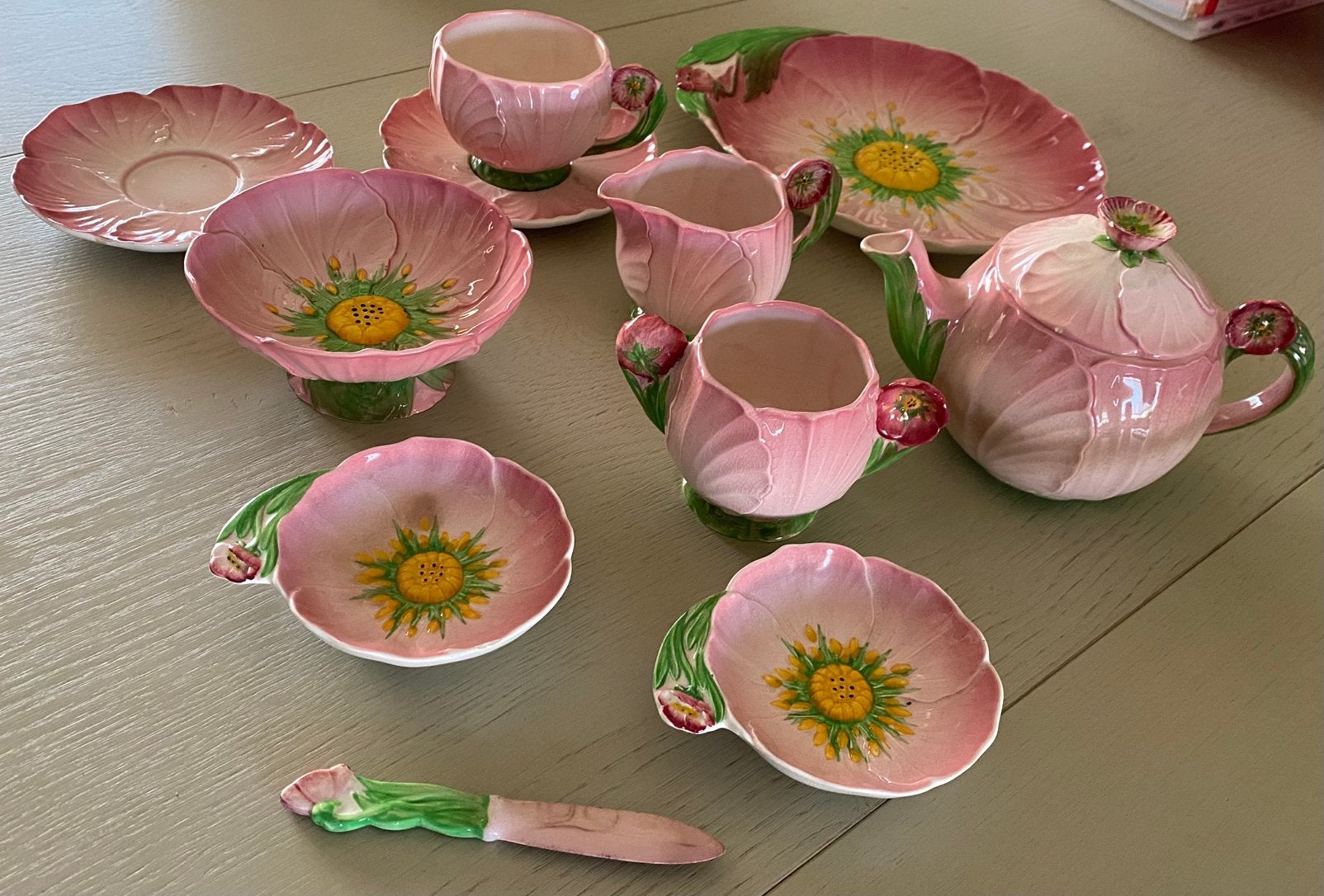 Vintage Carlton Ware servies Australian Design Pink Tea Set, Verzenden