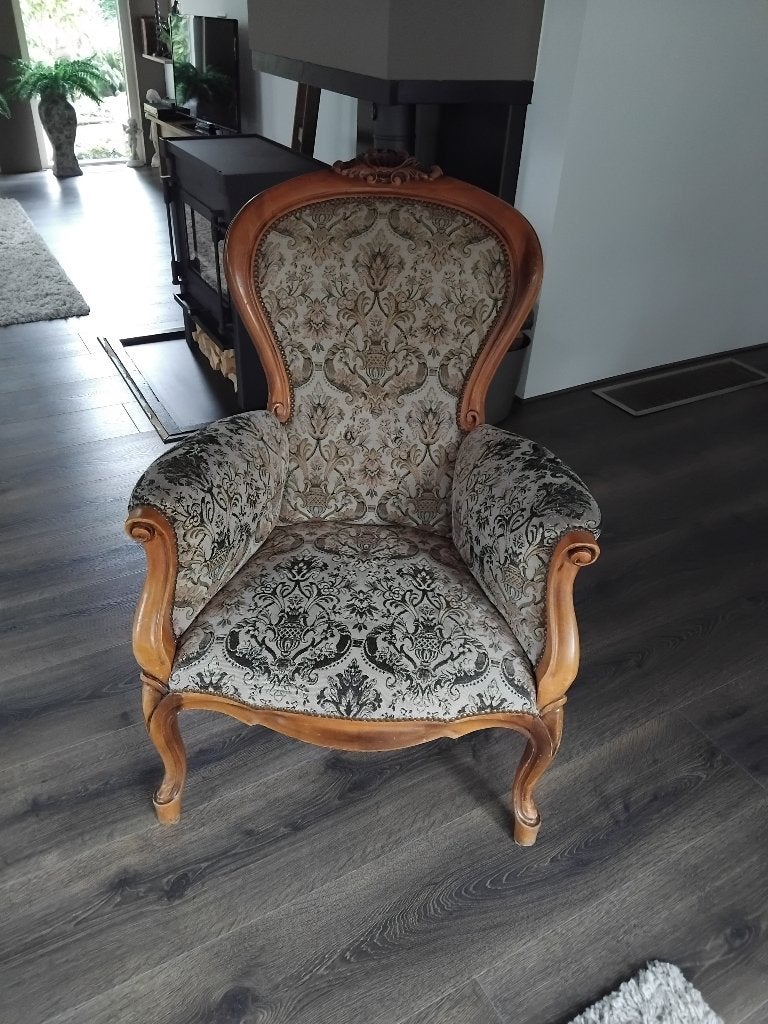 VINTAGE BAROKSTOEL/KLASSIEKE LOUIS XV FAUTEUIL/BERGERE, Ophalen