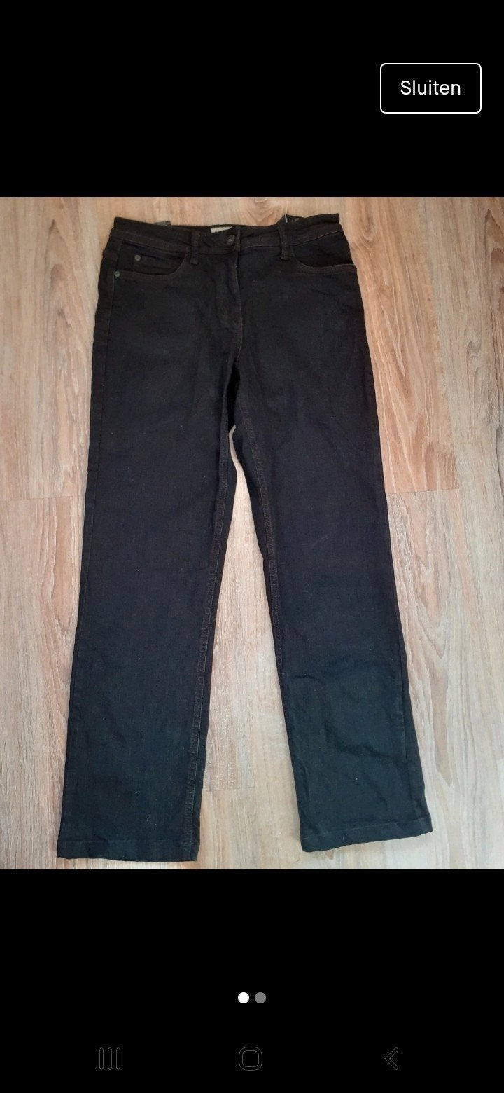 nette zwarte jeans maat 40, Zwart, Ophalen of Verzenden, Zo goed als nieuw, W30 - W32 (confectie 38/40)