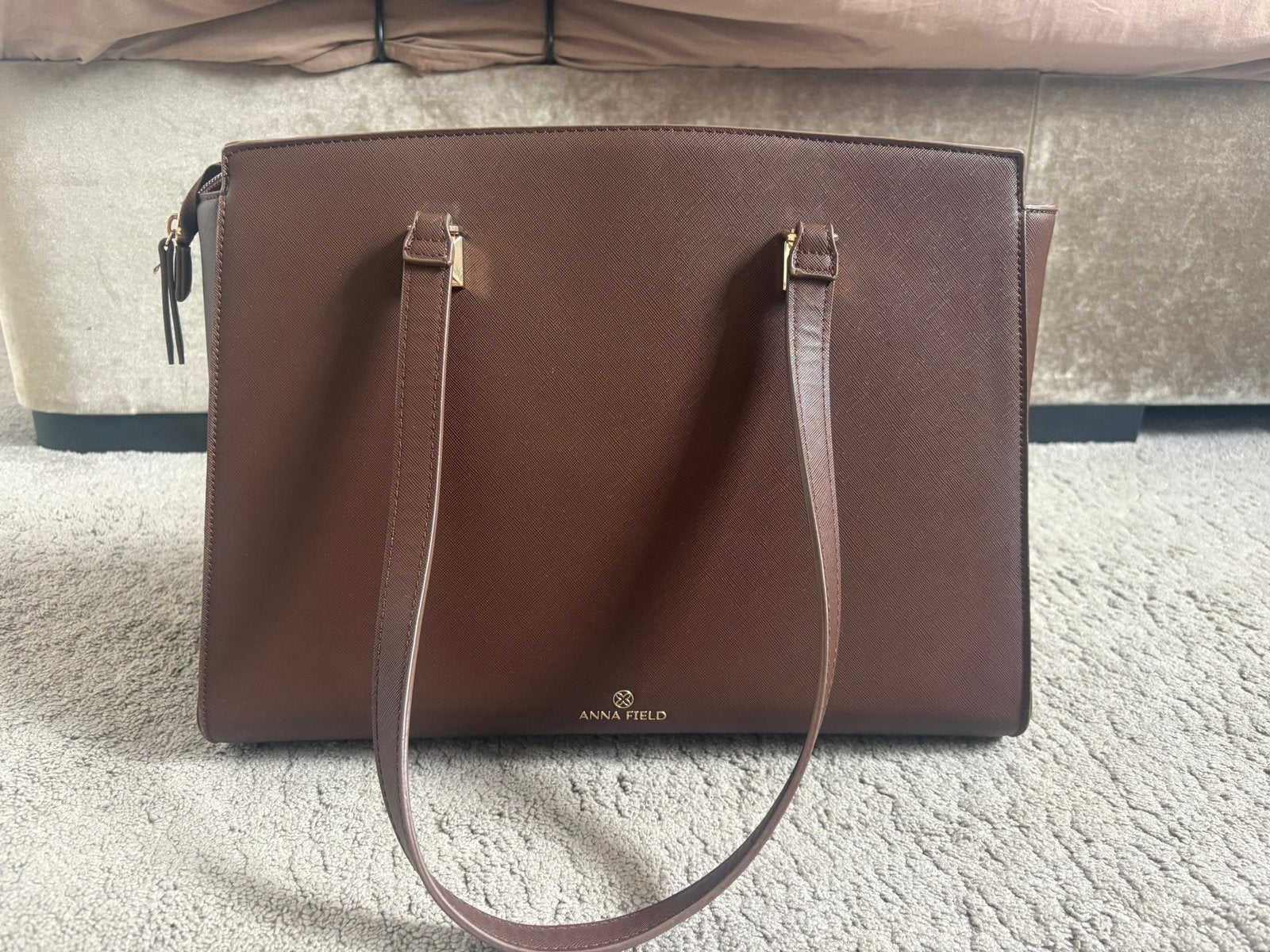 Anna field tas, Sieraden, Tassen en Uiterlijk, Ophalen of Verzenden, Zo goed als nieuw, Bruin, Handtas