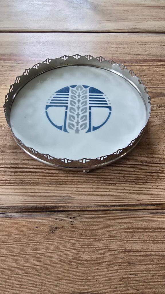 Art Deco/Jugendstil dienblad/onderzetter Villeroy & Boch, Antiek en Kunst, Ophalen of Verzenden