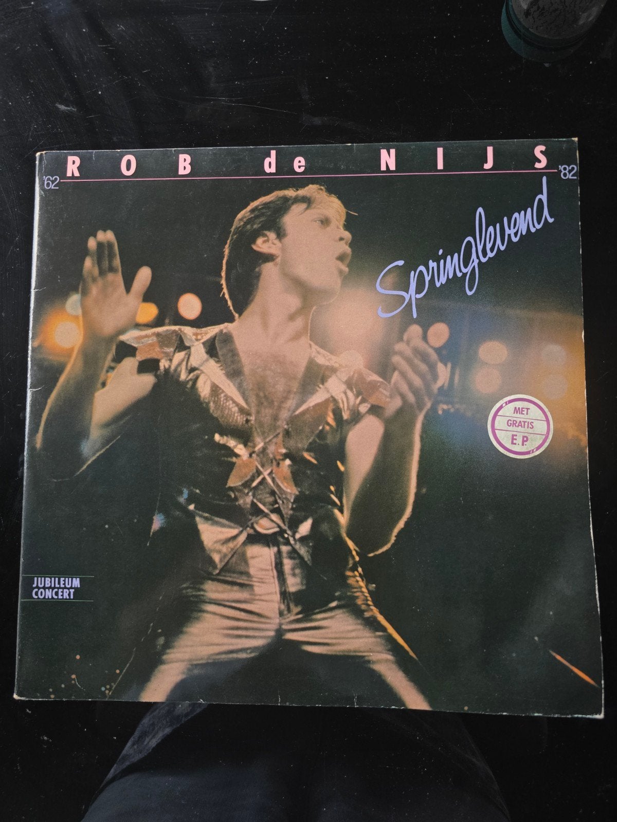 Rob de Nijs - Springlevend (LP met gratis EP), Gebruikt, Inclusief binnenhoes, Ophalen of Verzenden, Pop