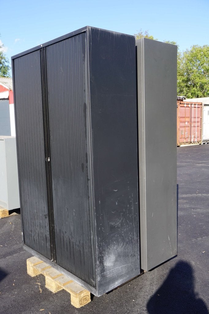 Zwarte archiefkast gereedschapskast magazijnkast kast, 100 tot 150 cm, Niet ingevuld, 150 tot 200 cm, 25 tot 50 cm