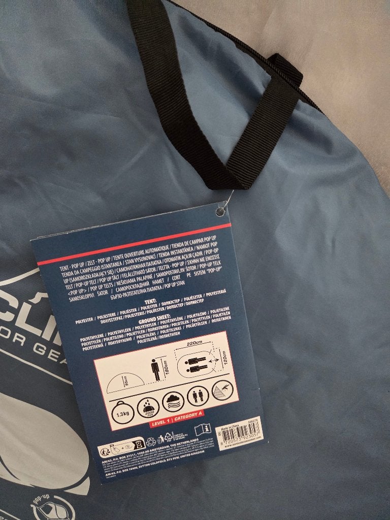 Pop up tent, Ophalen, Zo goed als nieuw, Tot en met 2