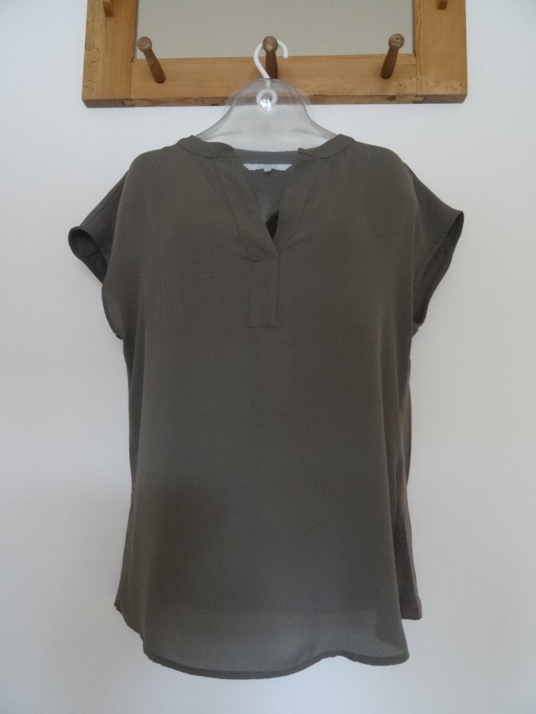 Xandres top mt XS, Bruin, Verzenden, Zo goed als nieuw, Korte mouw