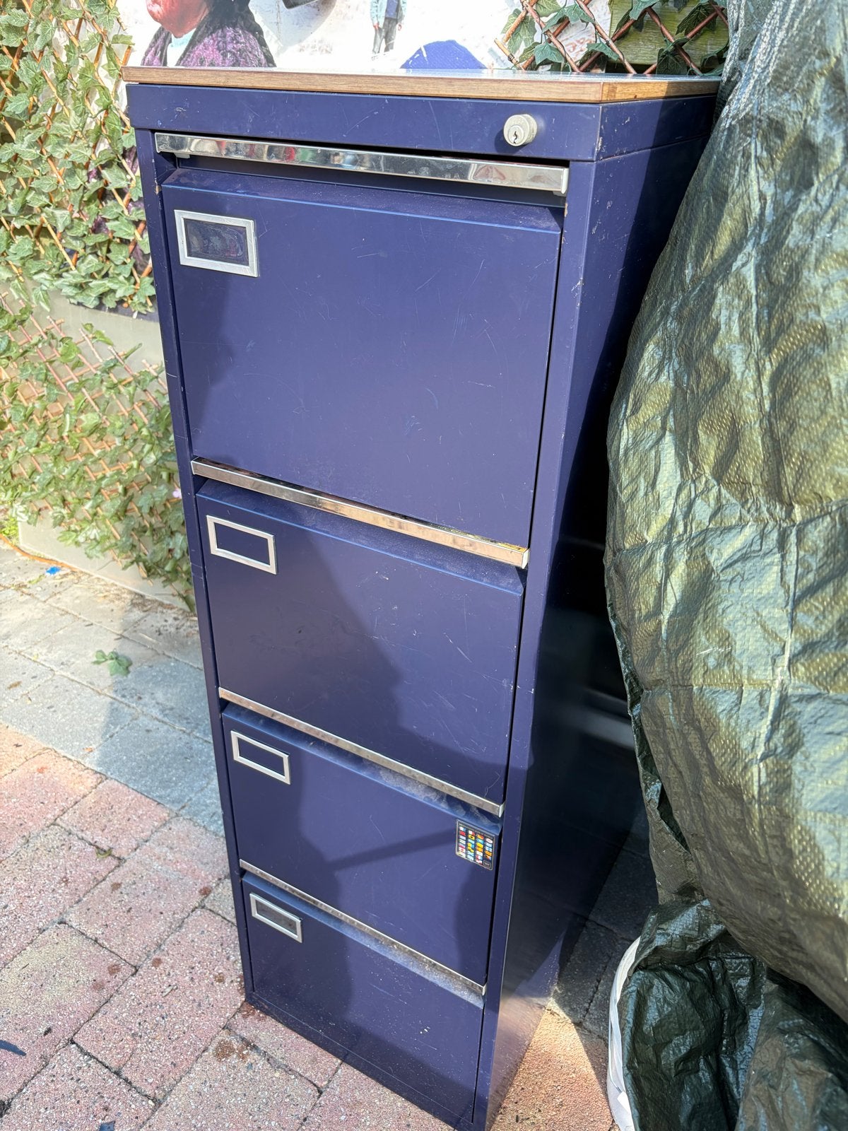 Bisley Dossier Hangmappenkast - Archiefkast met Sleutel, Ophalen, Gebruikt, 25 tot 50 cm, Minder dan 100 cm