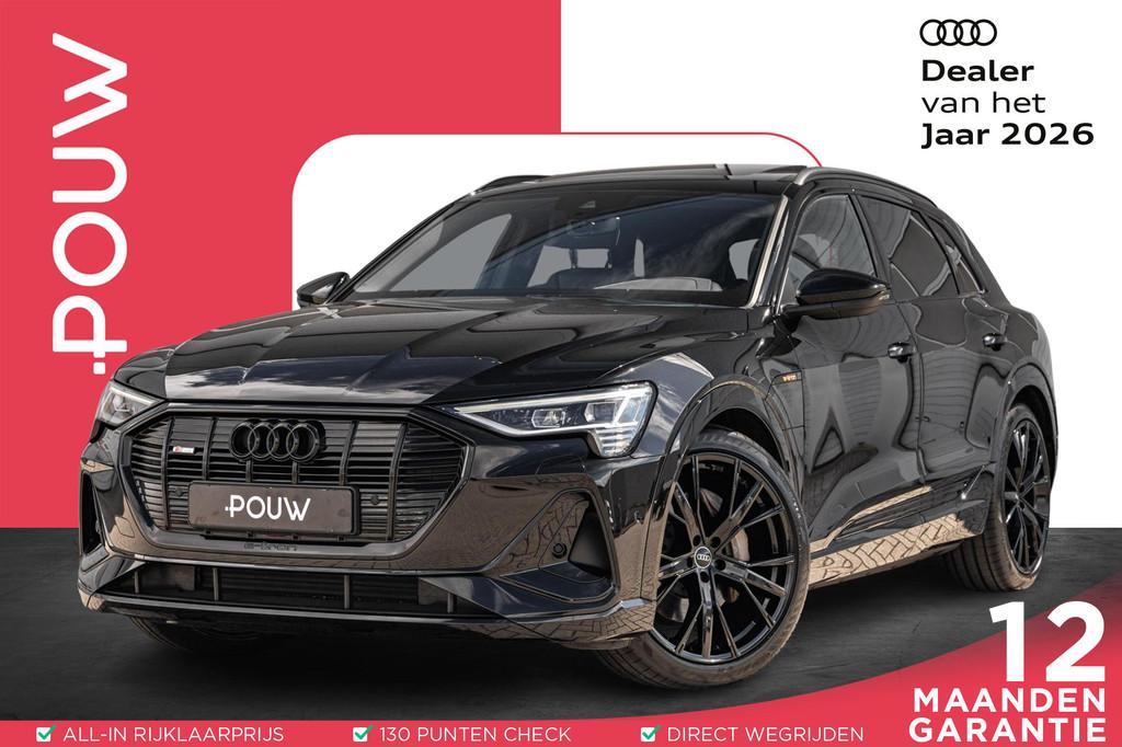Audi e-tron 50 313pk quattro S Edition 71 kWh | SoH 96% | Pa, Auto's, Automaat, Zwart, 71 kWh, Zwart