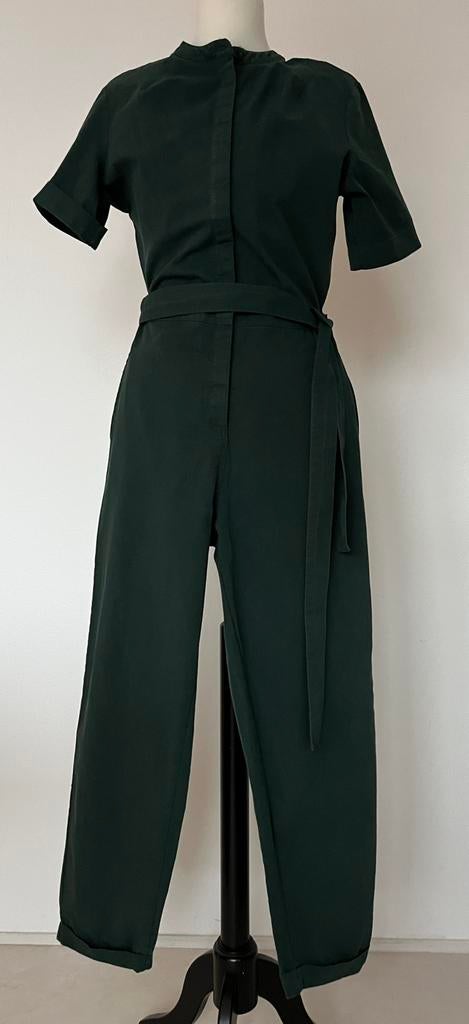 Wehkamp groene jumpsuit met korte mouwen maat S, Kleding | Dames, Ophalen of Verzenden, Zo goed als nieuw