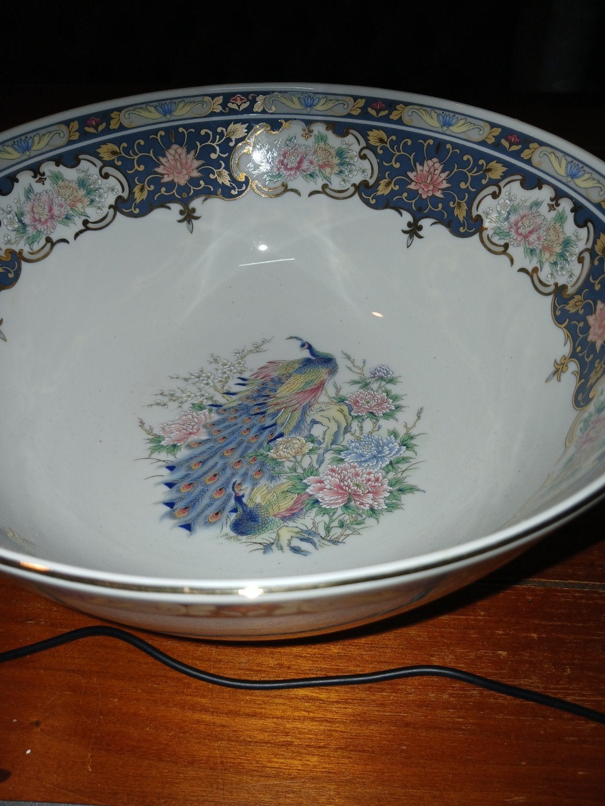 set schalen VAGA pauwenmotief, Ophalen of Verzenden