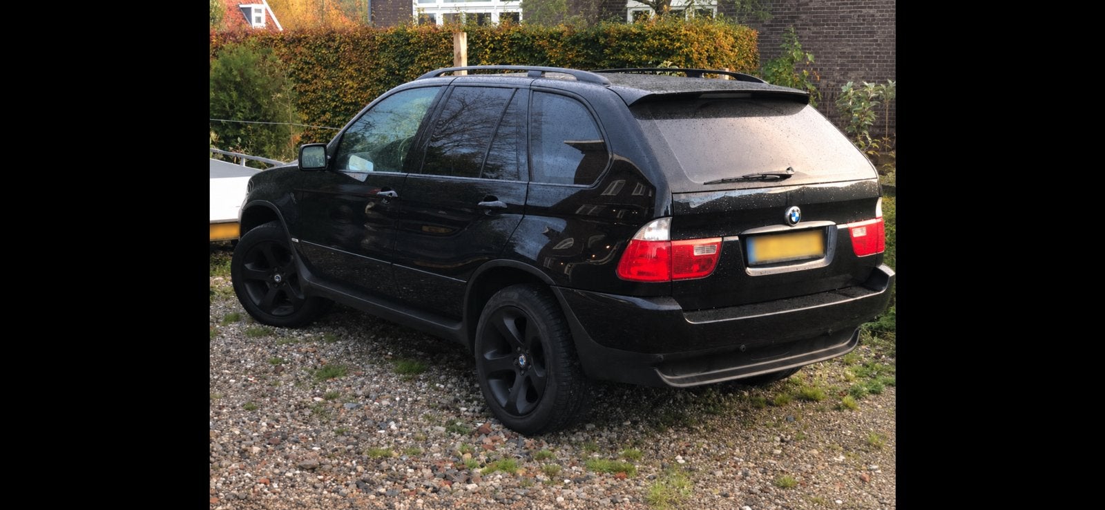 BMW X5 3.0 turbo diesel grijs kenteken 2004, Automaat, 2993 cc, Zwart, Leder