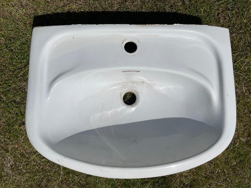 Wastafel, Doe-het-zelf en Verbouw, Sanitair, Ophalen, Gebruikt, Steen, Wastafel