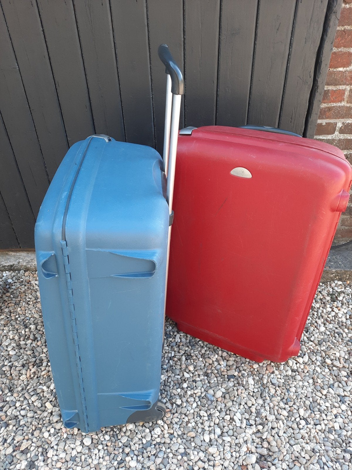 Samsonite koffer - 2 stuks - groot, Ophalen, Hard kunststof, 70 cm of meer, 45 tot 55 cm