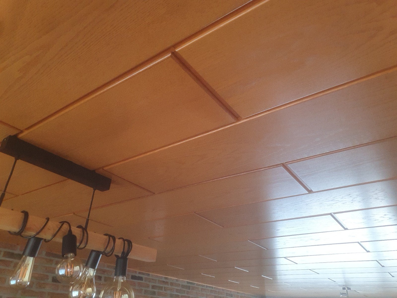 Houten panelen 29 x 120 cm - Goede staat, gratis ophalen, Doe-het-zelf en Verbouw, Hout en Planken, Ophalen, Gebruikt, Minder dan 25 mm