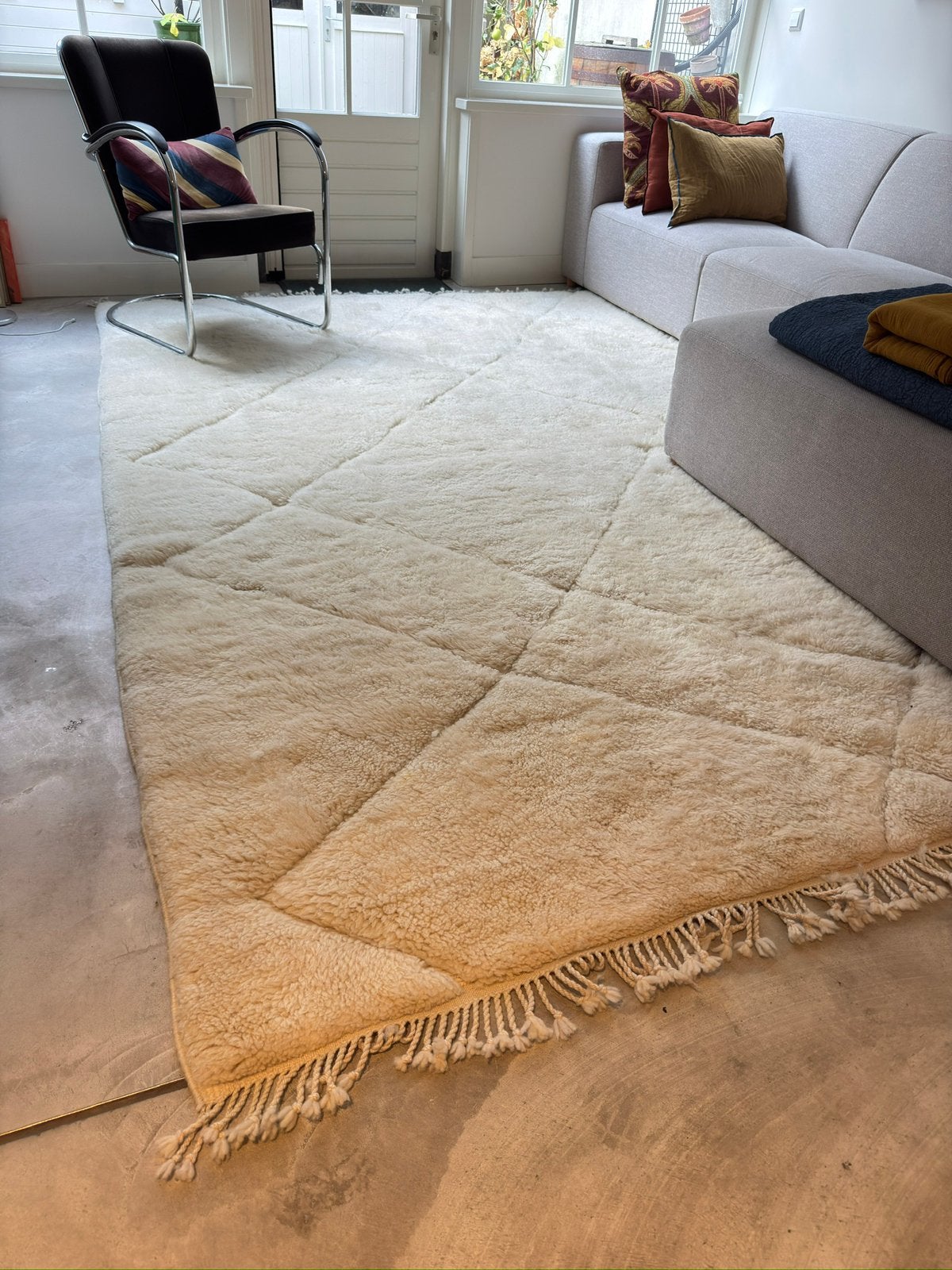 Prachtige orginele berber ( heerlijk warm), Huis en Inrichting, Stoffering | Tapijten en Kleden, Ophalen, Wit, 200 cm of meer