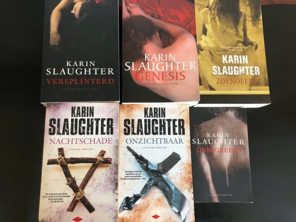 Set van 6 boeken Karin Slaughter, Ophalen of Verzenden, Gelezen, Karin Slaughter