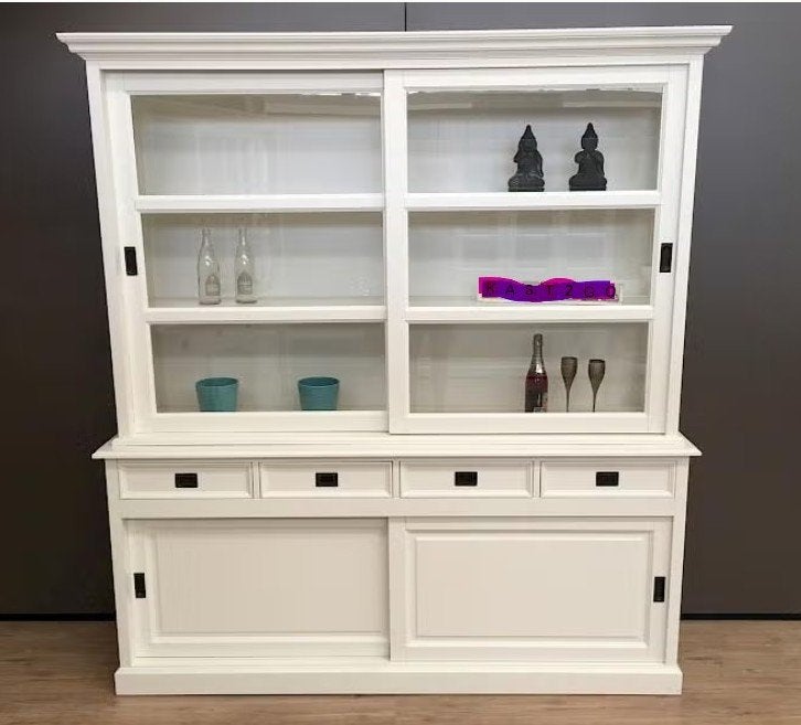 buffetkast blauw, Ophalen, Gebruikt, Met deur(en), 200 cm of meer