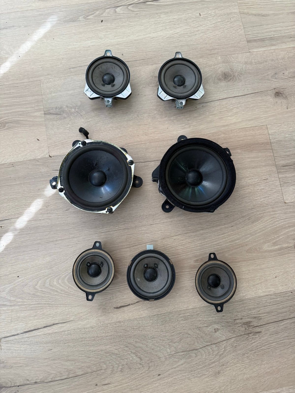 Saab speakers (Set van 7), Ophalen of Verzenden, Gebruikt