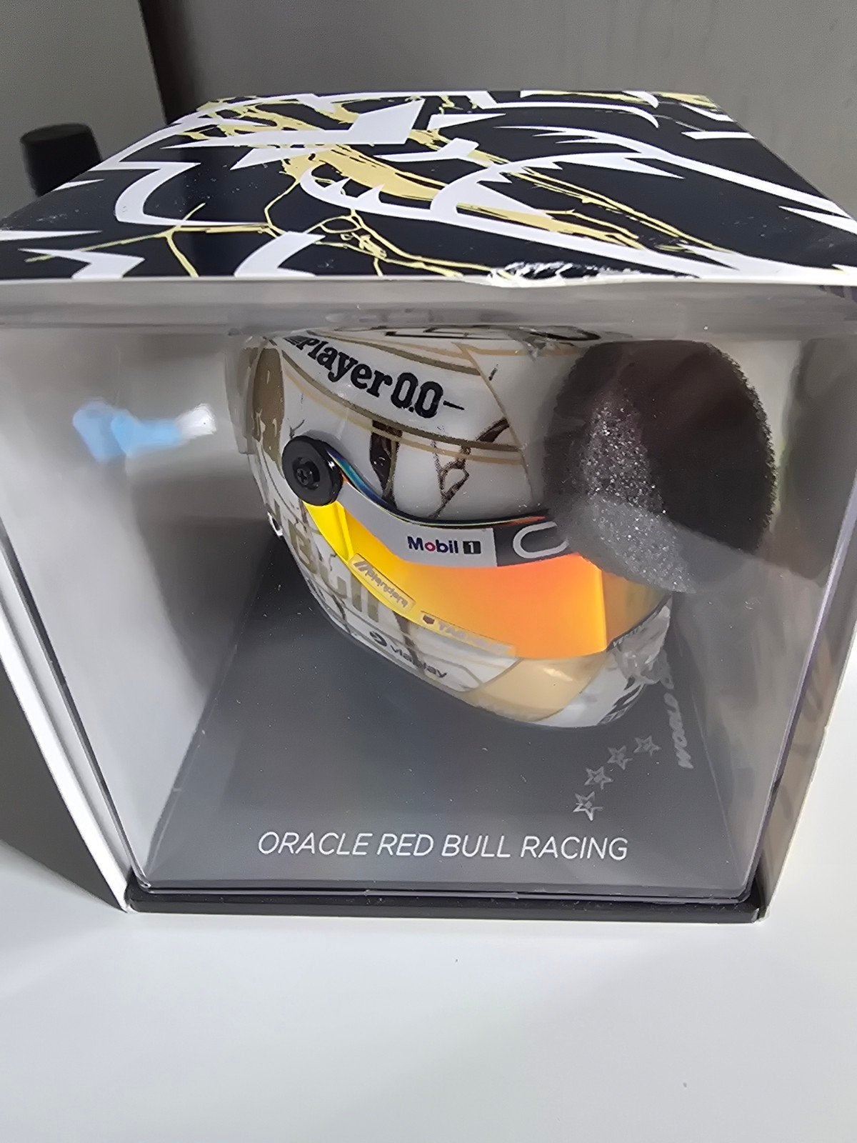 Max Verstappen Helm 1:4 Schaal 2024 Wereldkampioen, Verzamelen, Ophalen of Verzenden, Nieuw, Formule 1