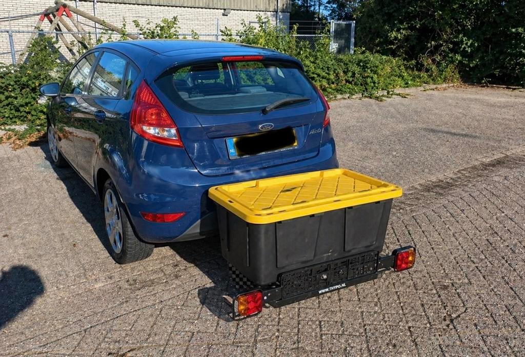 Koffer voor op de trekhaak 65 liter, Ophalen of Verzenden, Zo goed als nieuw, Trekhaakdrager