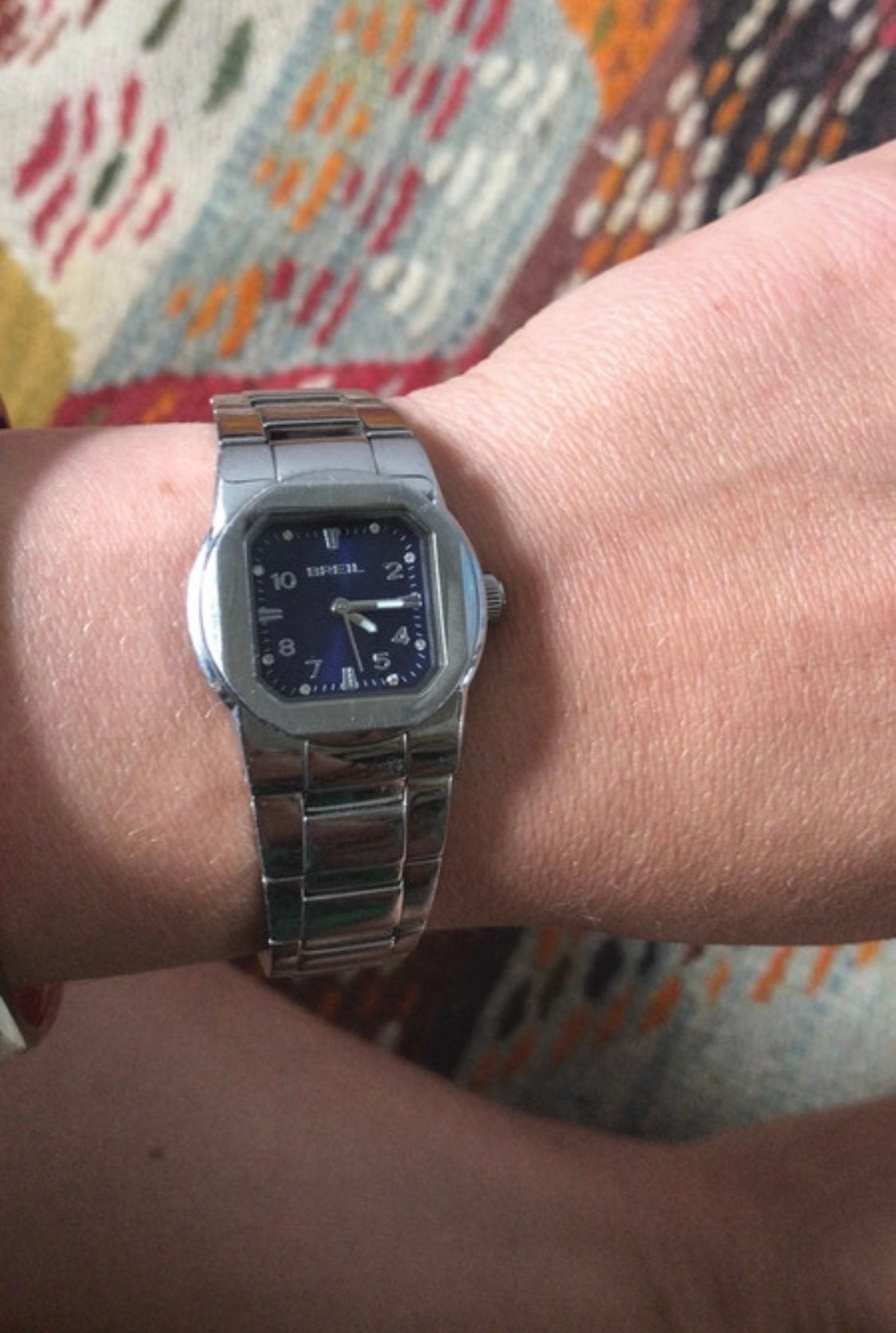 A Solo Tempo Donna Breil TW0594 Met swarofski steentjes, Sieraden, Tassen en Uiterlijk, Horloges | Dames, Staal, Gebruikt, Staal