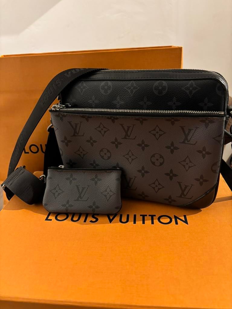 Louis Vuitton Trio Messengerbag, Sieraden, Tassen en Uiterlijk, Tassen | Schoudertassen, Overige merken, Zwart, Ophalen of Verzenden