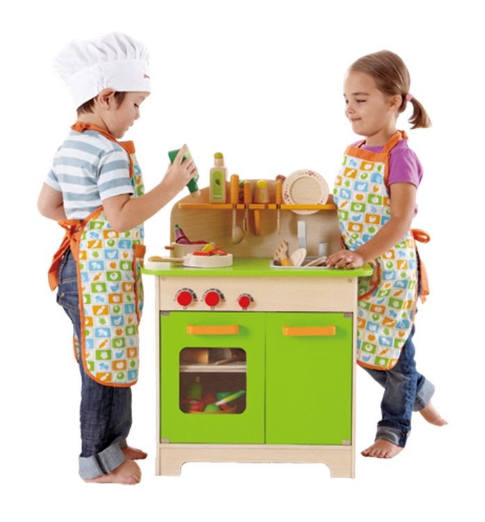 Hape houten speelkeuken groen, Edugro, Industrieweg 15, 5324 JX Ammerzoden, Info@hopsa.nl, Nieuw