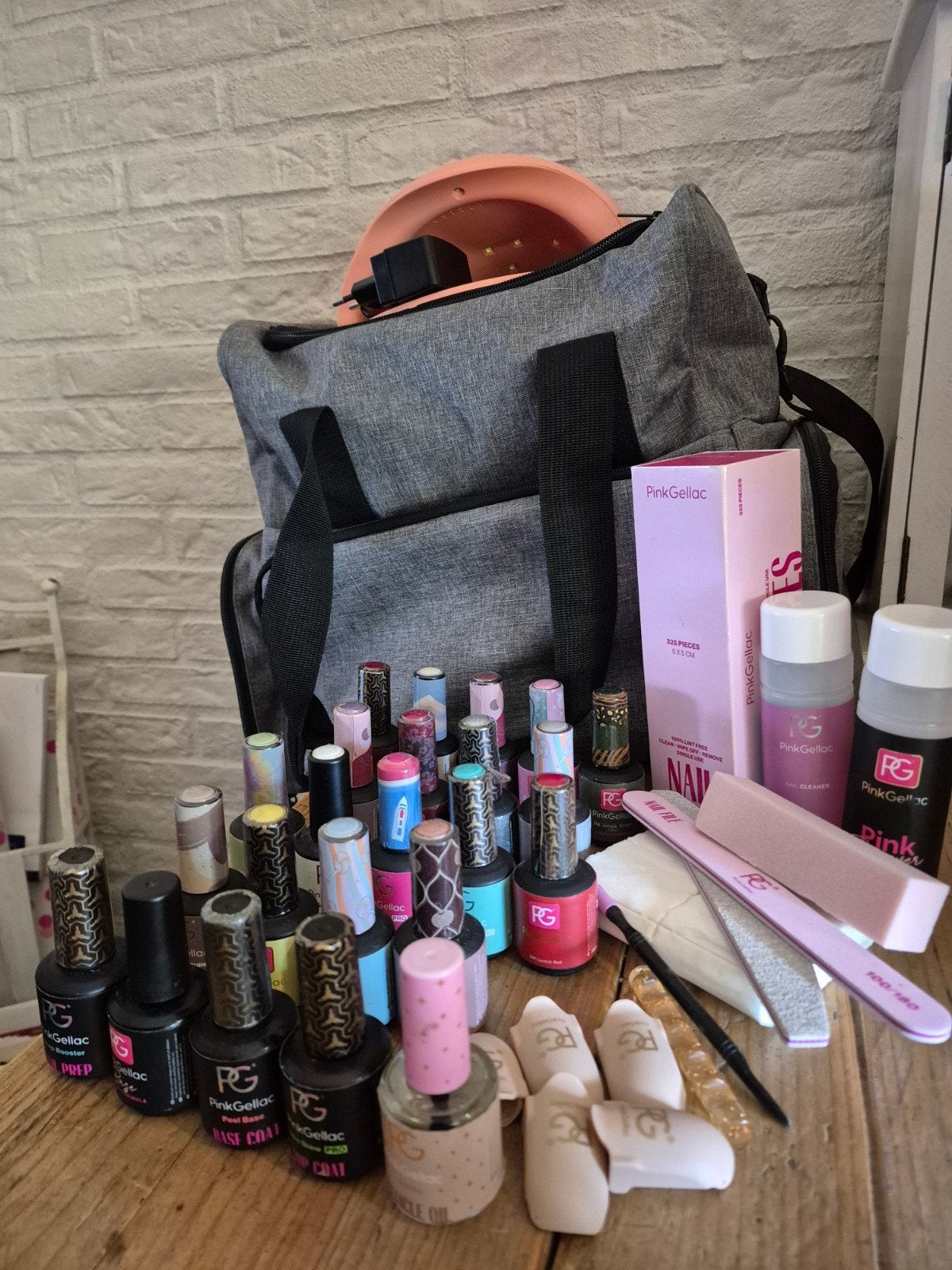 Pink Gellac gellak starterspakket 18 kleuren S, Ophalen of Verzenden, Gebruikt