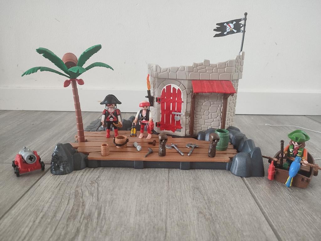 Playmobil 6146 Piraten eiland, Ophalen of Verzenden, Zo goed als nieuw, Complete set