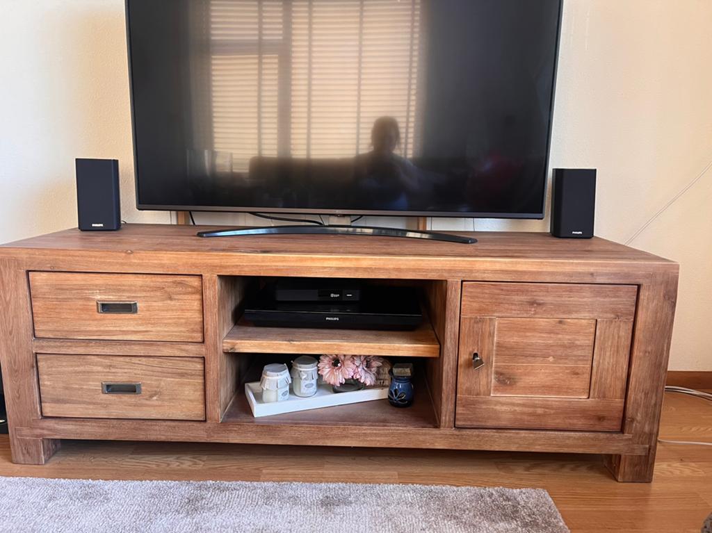 Tv kast te koop!, Huis en Inrichting, Ophalen, Gebruikt, 100 tot 150 cm, Teakhout