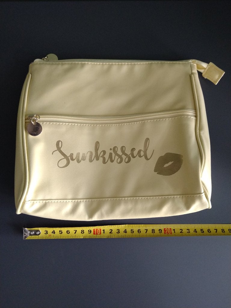 Stevige gele toilettas, Sieraden, Tassen en Uiterlijk, Toilettassen, Ophalen of Verzenden, Nieuw, Geel, Dame