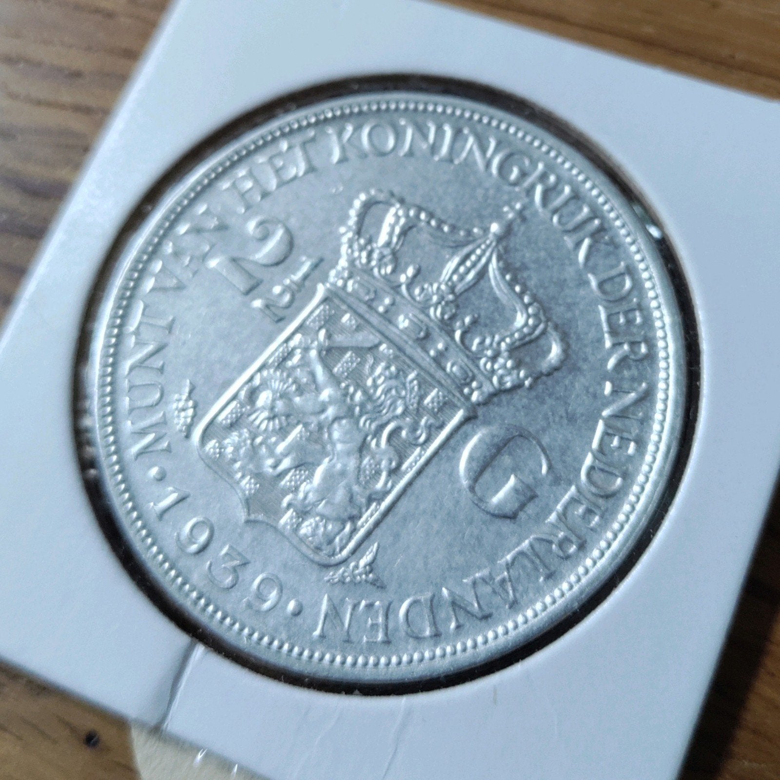 Fraaie Zilveren 2½ Gulden Koningin Wilhelmina 1939, Postzegels en Munten, Munten | Nederland, Zilver, Ophalen of Verzenden, Koningin Wilhelmina