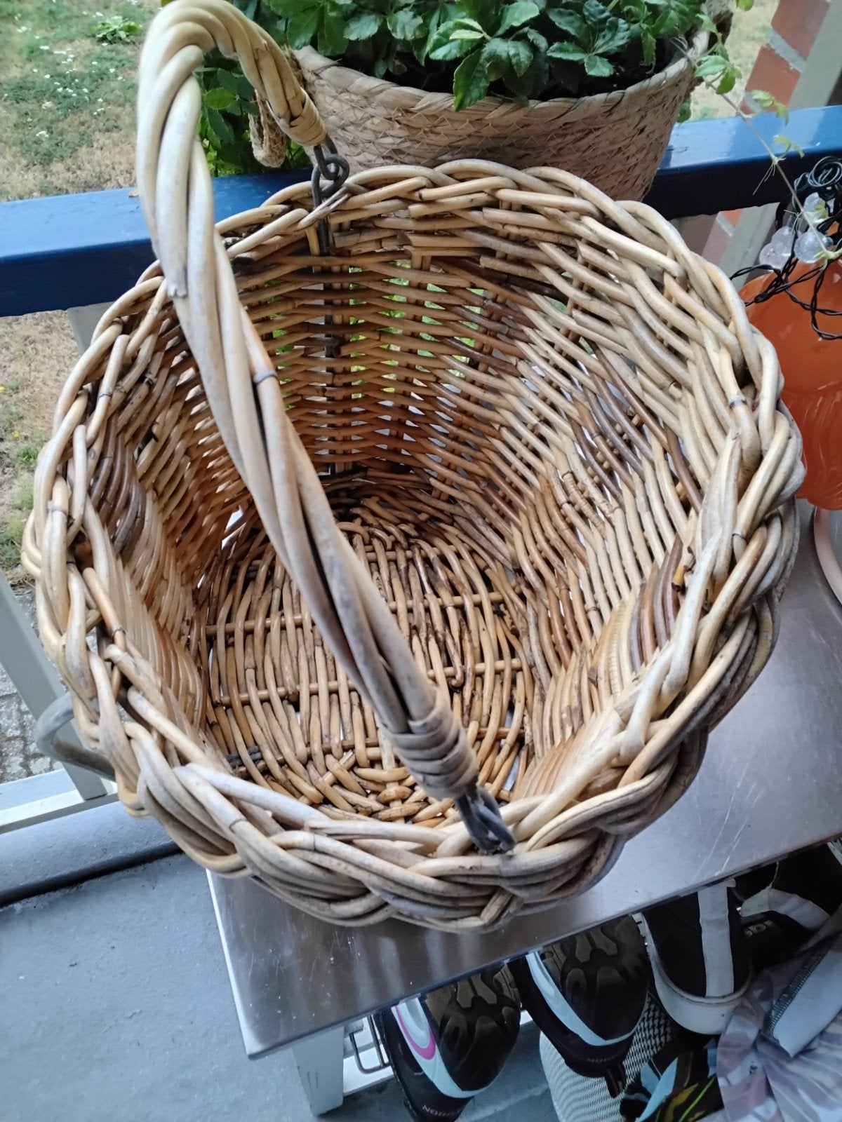 fietsmand Rieten  15.00, Ophalen, Zo goed als nieuw, Fietsmand