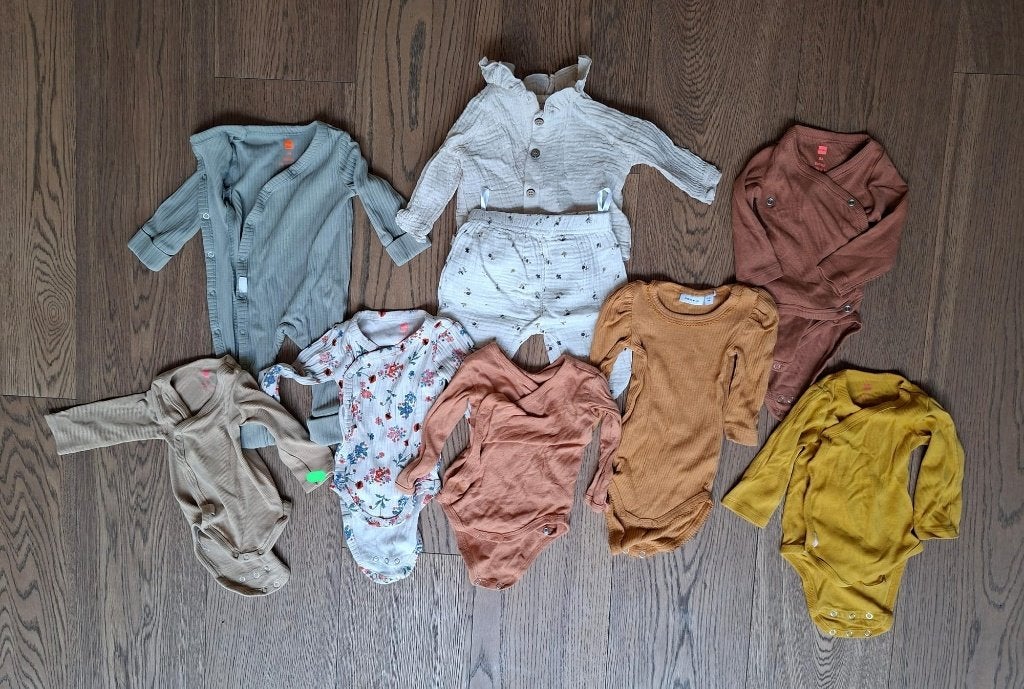Rompers baby maat 56 o.a. bamboo HEMA, Ophalen, Zo goed als nieuw, Maat 56