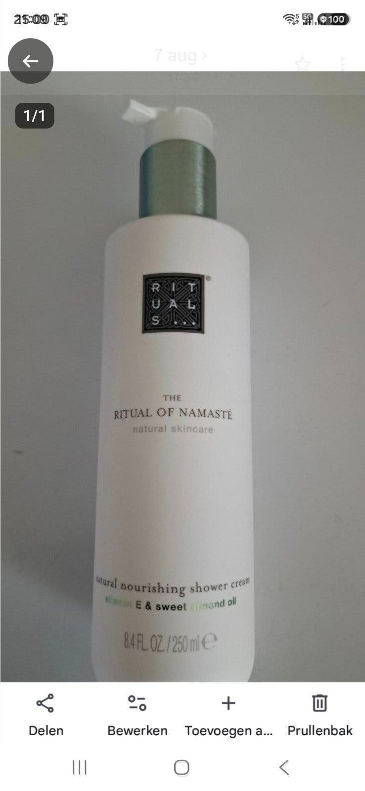 Rituals The Ritual of Namasté Douchecrème 250ml, Ophalen of Verzenden