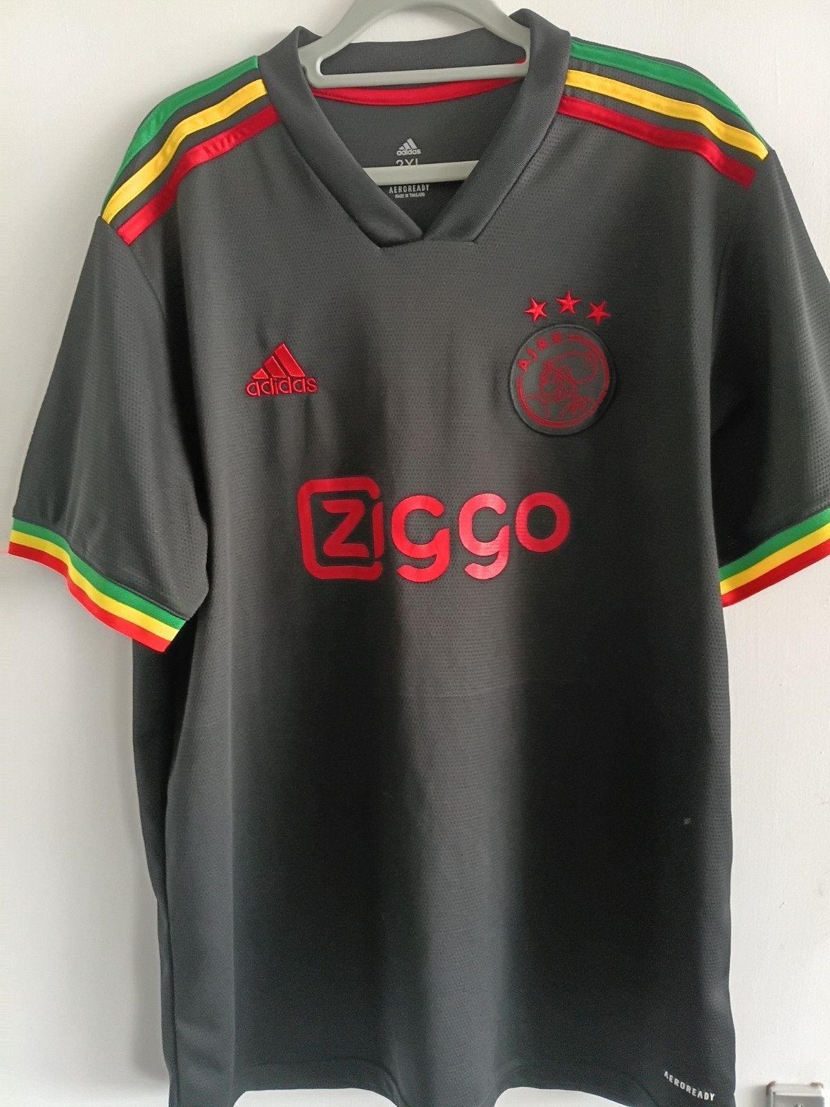 Ajax Bob Marley Thuisshirt 2021/2022 - Maat 2XL, Groter dan maat XL, Ophalen of Verzenden, Zo goed als nieuw, Shirt