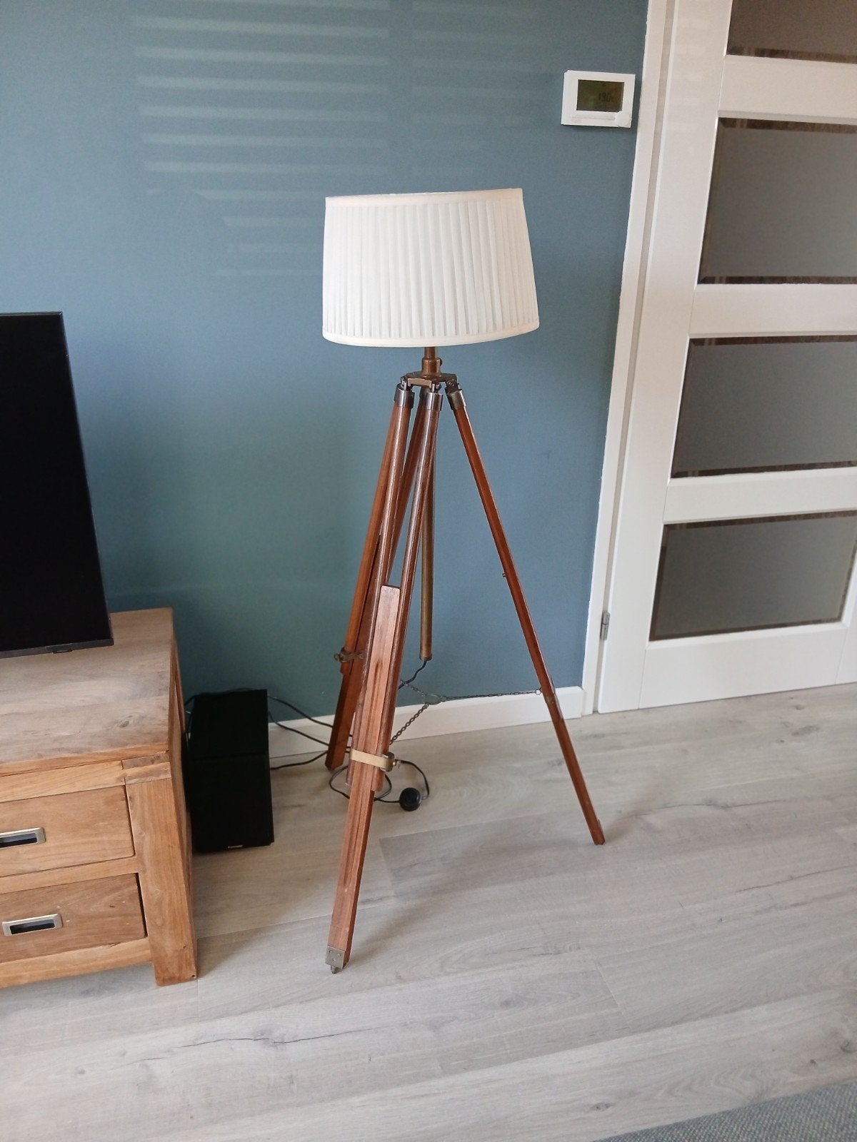 Staande lamp met 3 poten, Ophalen, Gebruikt, 100 tot 150 cm, E27 (groot)
