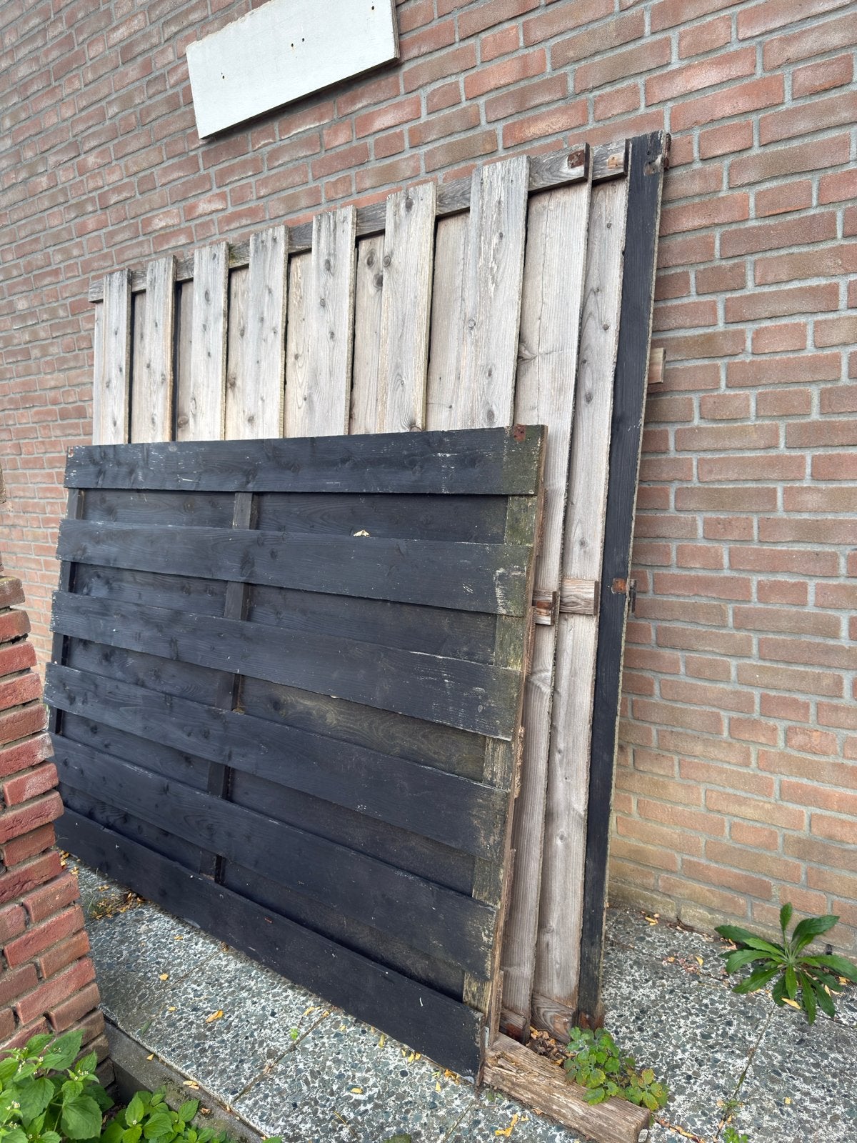 Gratis schutting - 180x180 cm, Tuin en Terras, Ophalen, Minder dan 3 meter, Hout, 1 tot 2 meter