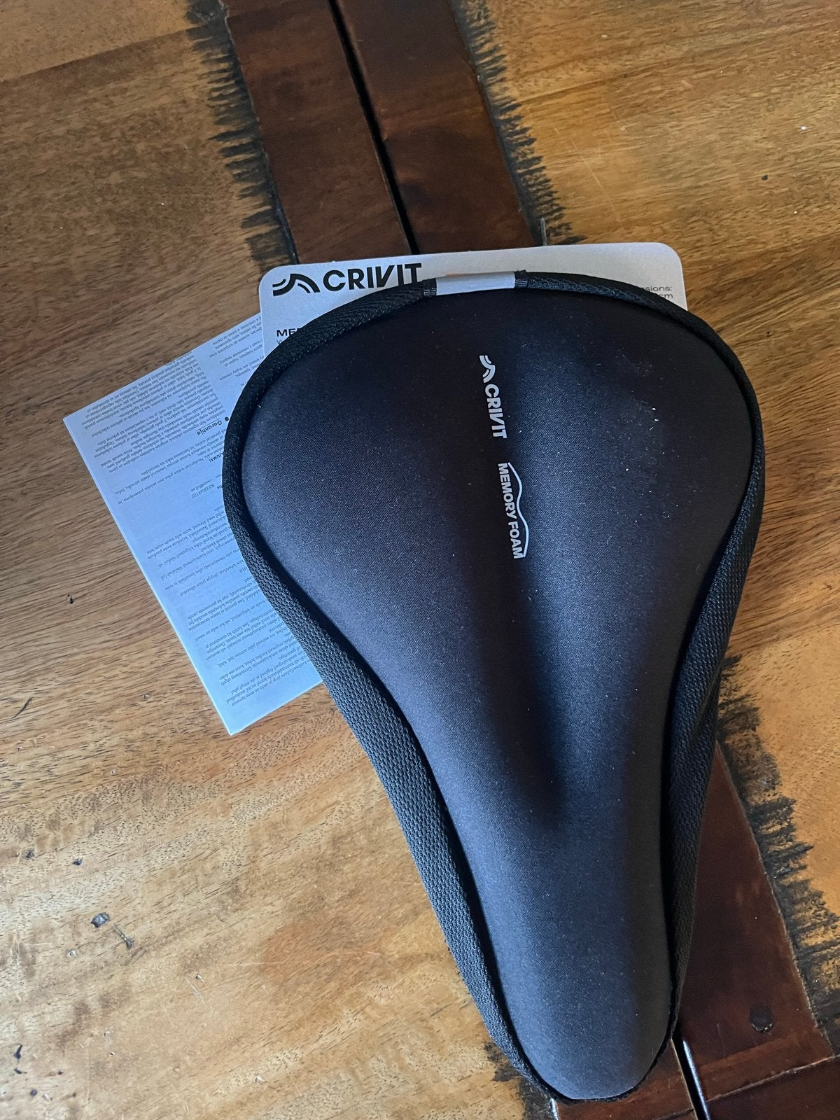 Crivit Memory Foam Zadelhoes - Comfortabel Fietsen, Ophalen of Verzenden, Nieuw