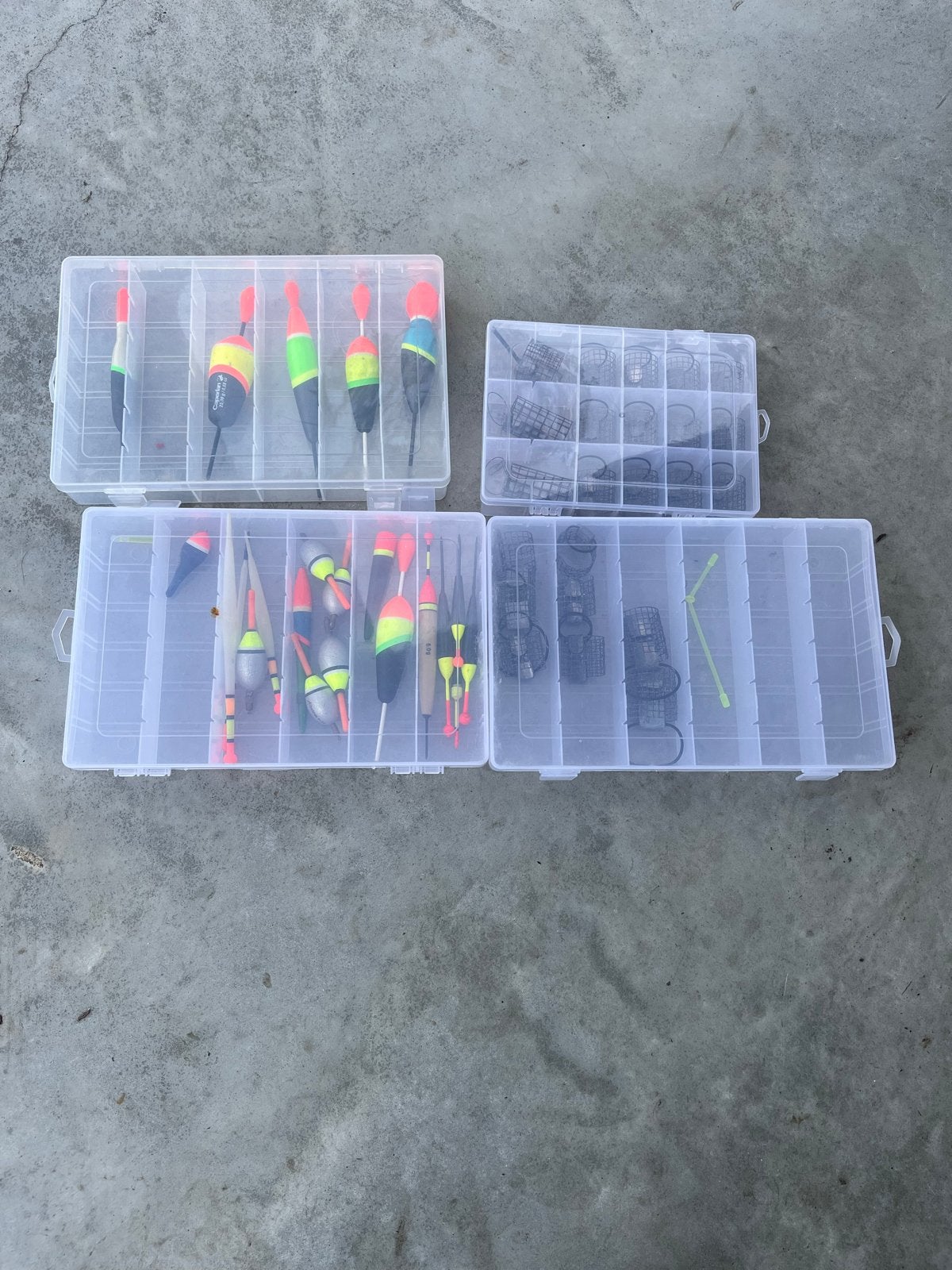Dobbers en feeder kolfjes - Complete set voor de visser, Watersport en Boten, Ophalen, Gebruikt, Dobber of Lood