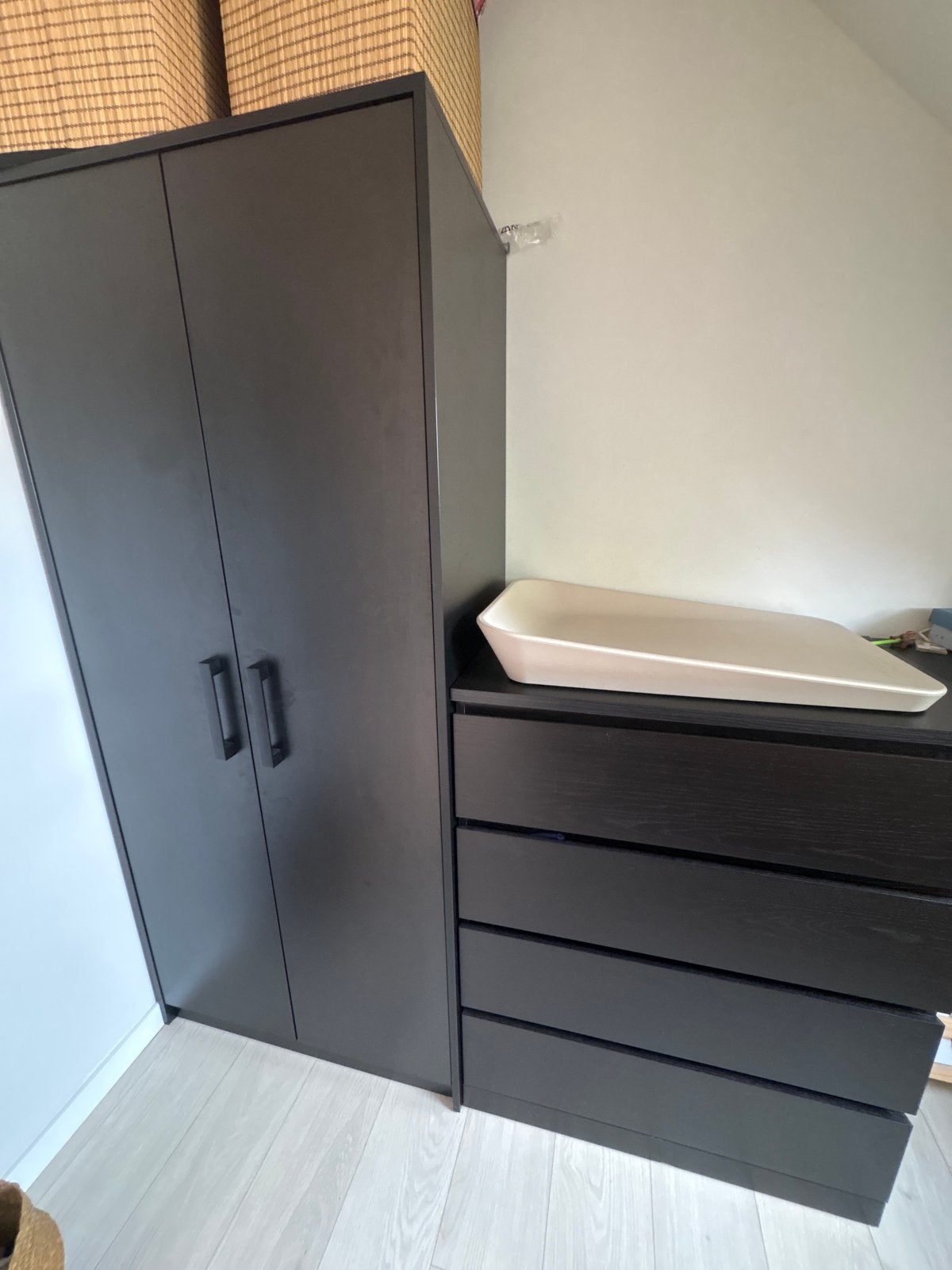 Kast Europe Baby 2 deurs zwart, Ophalen, Gebruikt, Kast, 50 tot 70 cm