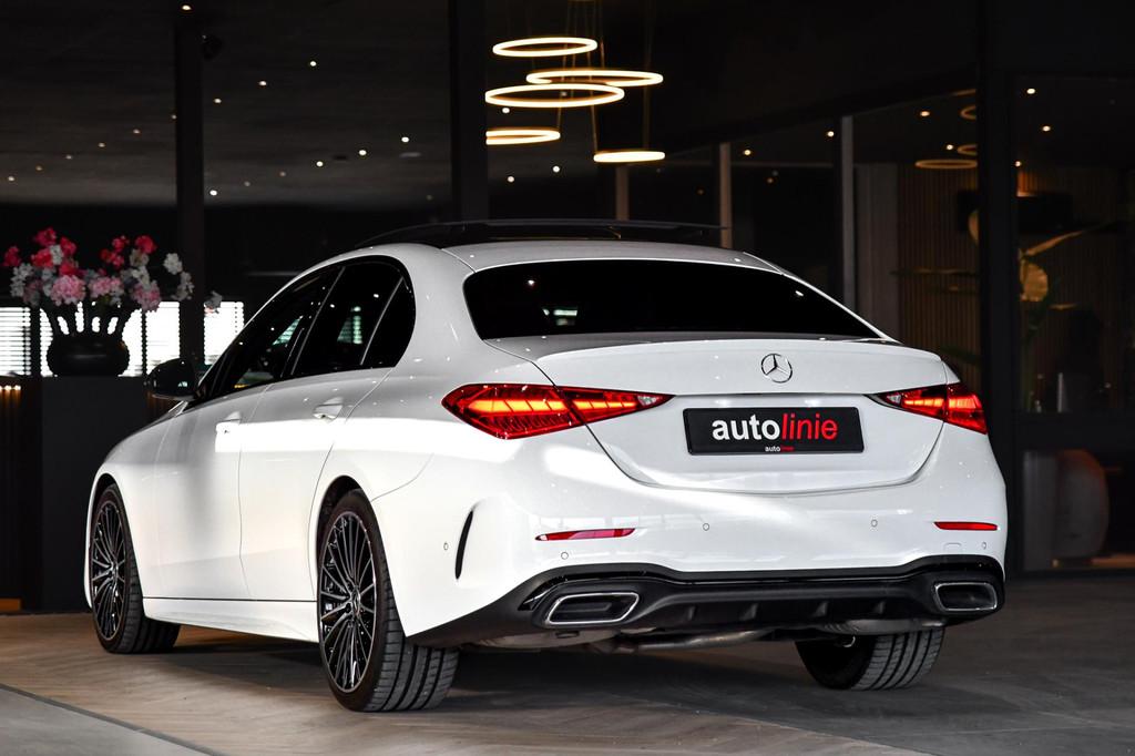 Mercedes-Benz C-klasse 300 AMG Night. Pano, Carbon, Digital,, Automaat, Gebruikt, Zwart, 4 cilinders