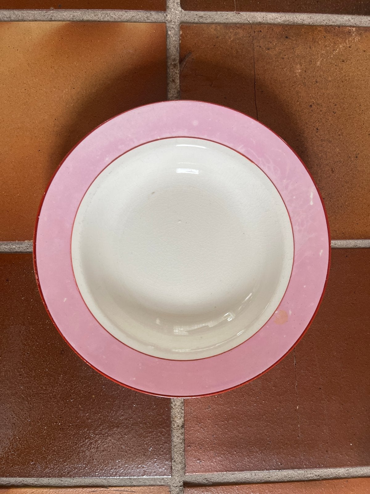 Antiek Petrus Regout Maastricht Bord – Pastel Roze, Antiek en Kunst, Ophalen