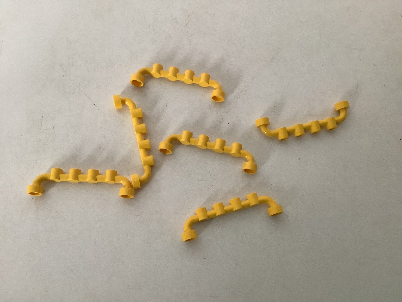 Lego staaf 1x6 met gesloten noppen geel, Ophalen of Verzenden, Gebruikt, Losse stenen, Lego